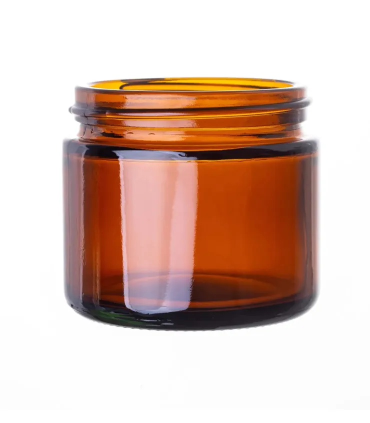 60 ml Glastiegel braun Basis