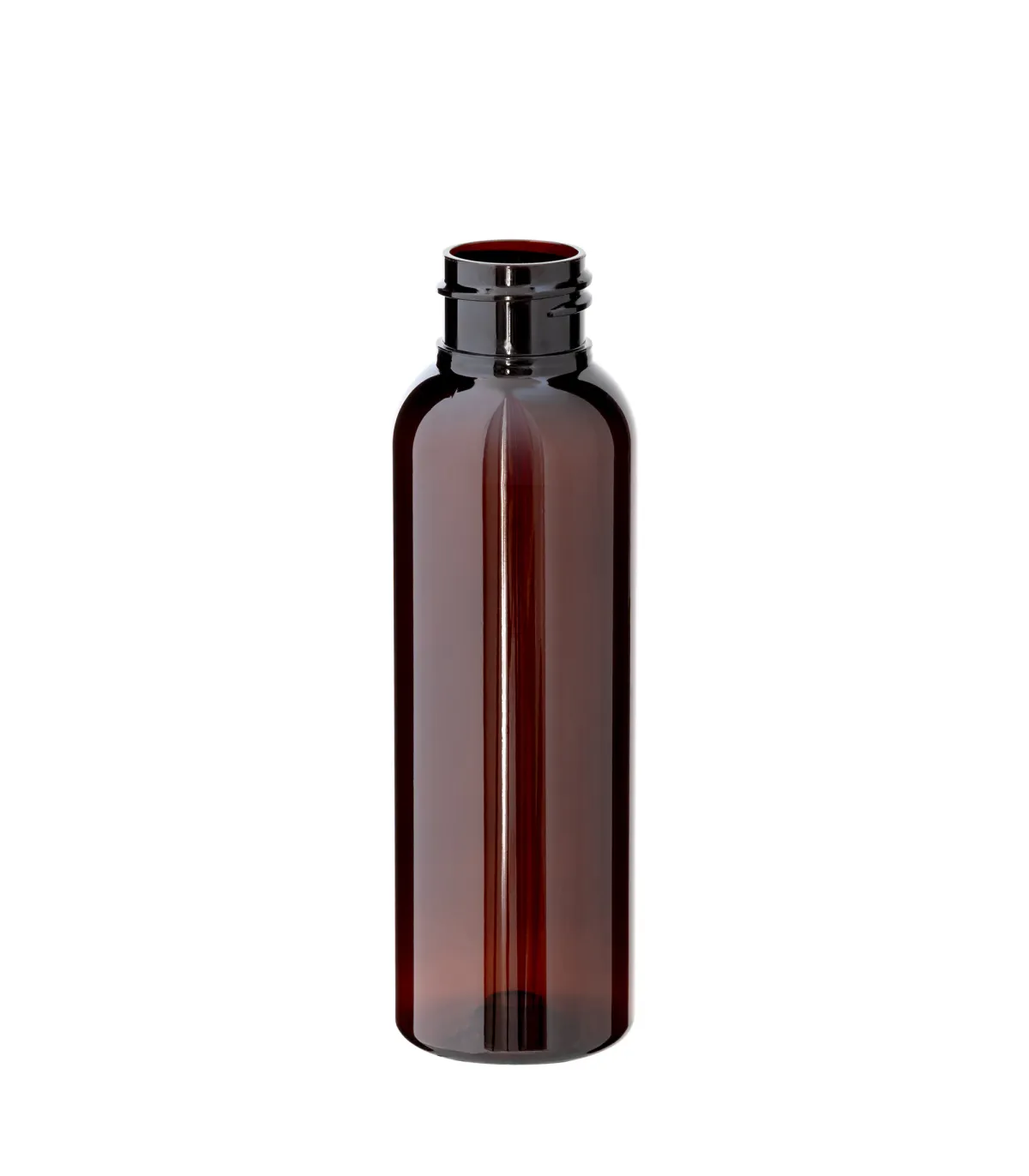 Braune PET-Flasche 100 ml als Kunststoffflasche für Kosmetik