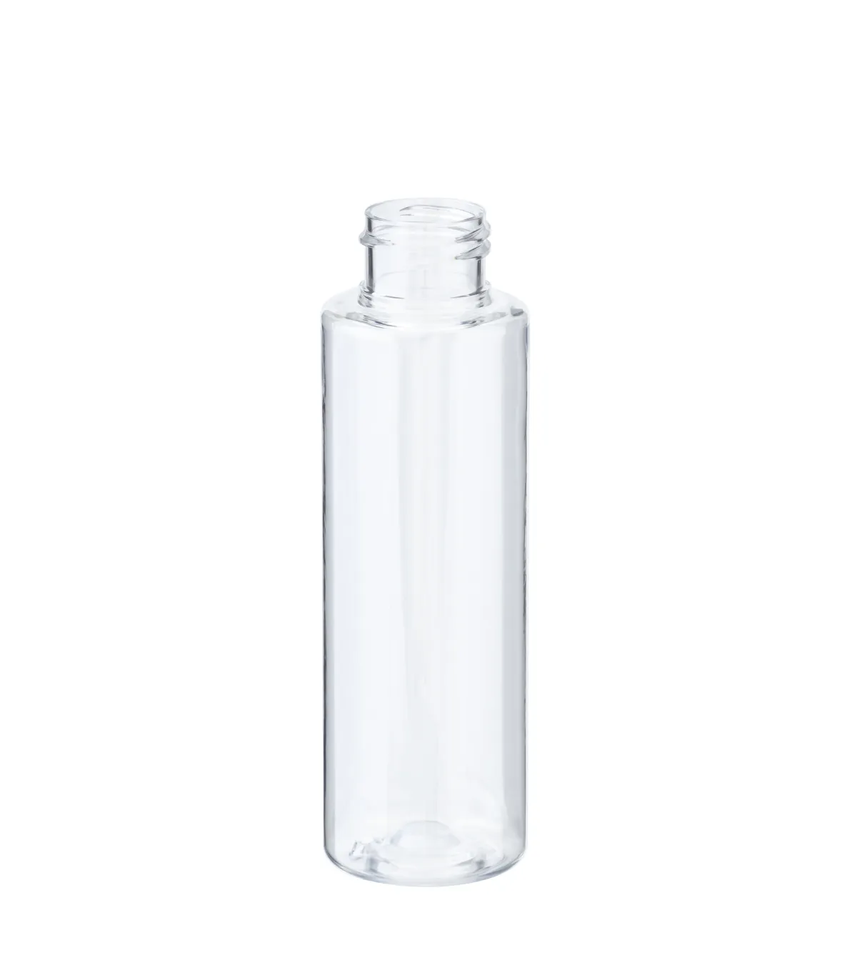 Transparente PET-Flasche 100 ml für Kosmetikprodukte